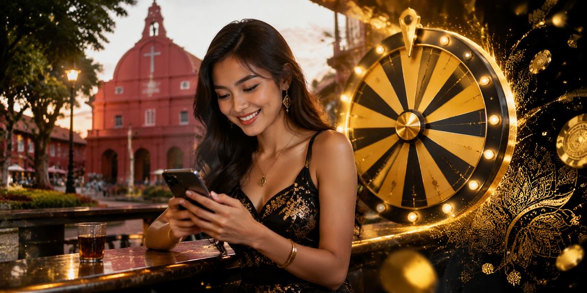 Meja roulette kasino langsung dalam suasana gaya Melayu Melaka di platform reno14